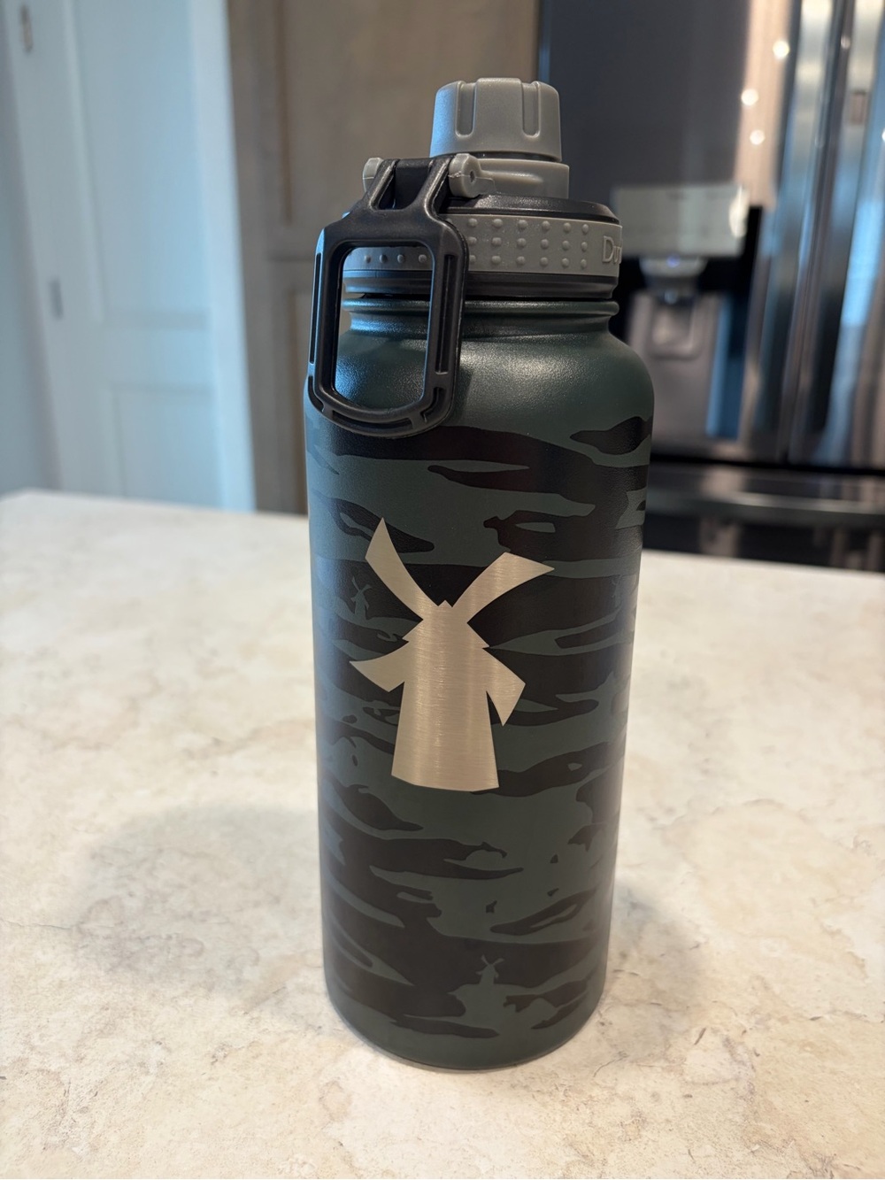 Dutch Bros Camo Insulated Stainless Steel Water Bottle - 32 oz